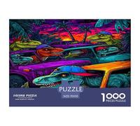 Dinosaur Puzzle 1000 Pieza Rompecabezas para Adultos Niño Jigsaw Puzzle para Juegos Educativos Familiares Rompecabezas 70x50cm/1000pcs