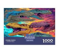 Dinosaur Puzzle 1000 Pieza Rompecabezas para Adultos Niño Jigsaw Puzzle para Juegos Educativos Familiares Rompecabezas 70x50cm/1000pcs