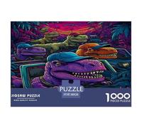 Dinosaur Puzzle 1000 Piezas Jigsaw Puzzles para Adultos Niño Rompecabezas Difícil Juegos Que Desafían El Cerebro para Toda La Familia 38x26cm/1000pcs