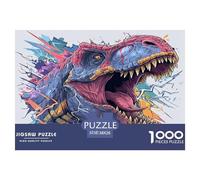 Dinosaur Puzzle 1000 Piezas Jigsaw Puzzles para Adultos Niño Rompecabezas Difícil Juegos Que Desafían El Cerebro para Toda La Familia 38x26cm/1000pcs