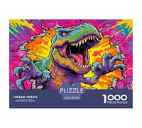 Dinosaur Puzzle 1000 Piezas Jigsaw Puzzles para Adultos Niño Rompecabezas Difícil Juegos Que Desafían El Cerebro para Toda La Familia 70x50cm/1000pcs
