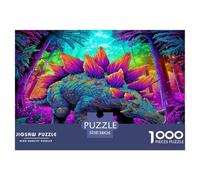 Dinosaur Puzzle 1000 Piezas Rompecabezas para Adultos Niño Jigsaw Puzzles Juguete De Desafío Juegos Educativos Familiares 38x26cm/1000pcs