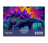Dinosaur Puzzle 1000 Piezas Rompecabezas para Adultos Niño Jigsaw Puzzles Juguete De Desafío Juegos Educativos Familiares 70x50cm/1000pcs