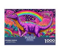 Dinosaur Puzzle 1000 Piezas Rompecabezas para Adultos Niño Jigsaw Puzzles Juguete De Desafío Juegos Educativos Familiares 38x26cm/1000pcs