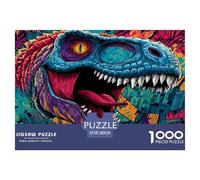 Dinosaur Puzzle 1000 Piezas Rompecabezas para Adultos Niño Jigsaw Puzzles Juguete De Desafío Juegos Educativos Familiares 38x26cm/1000pcs