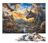 Dinosaur Puzzle Fun Premium Cardboard Jigsaw Puzzle for Boy Or Girl Christmas Gifts 70x50cm/1000pcs