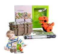 Dinosaur Puzzle Track, Exciting Dinosaur Track Toys, Sensory and Interactive Educational Toy, Perfect for 3- to 7-Year-Old, Encourages Creativity, Motor Skills, and Imaginative Play