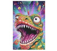 Dinosaur Puzzles de Madera 1000 piezas para Adultos, Póster Jigsaw Puzzle, Diseño Único Juguete Educado para Adolescentes y Niños 78×53cm
