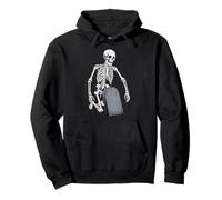 Dinosaur Skeleton in Haunted Forest Fantasy Illustration Sudadera con Capucha