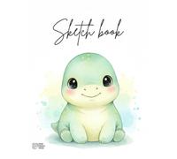 Dinosaur Sketchbook for Kids: Large Blank Drawing Pad for Little Artists: 8.5 x 11 Inch Unlined Paper with 110 Pages - Creative Gift for Boys and Girls Who Love Prehistoric Creatures