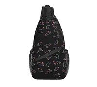 Dinosaur Sling Bag Cute Dino Casual Crossbody Hombro Mochila Chest Daypack para Hombres Mujeres Viajes Deporte Senderismo Gimnasio
