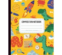 Dinosaur & Space Adventure Notebook for Kids: Fun Wide Ruled Journal for Boys and Girls, 7.5x9.25", 110 Pages - Perfect Gift for School, Birthdays, and Creative Writing