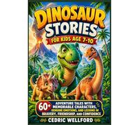 Dinosaur stories for kids age 7-10: 60+ Adventure Tales with Memorable Characters, Genuine Emotions, and Lessons in Bravery, Friendship, and Confidence