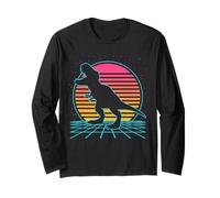 Dinosaur T Rex Retro Vintage 70s 80s Style Tyrannosaurus Manga Larga