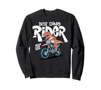 Dinosaur T Rex Riding a Bike Motocross Dino Rider Sudadera