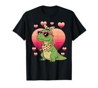 Dinosaur T-Rex Sunglasses Valentines Day Camiseta