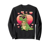 Dinosaur T-Rex Sunglasses Valentines Day Sudadera