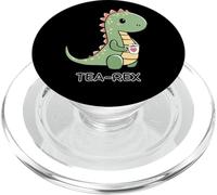 Dinosaur Tomando té/Rex PopSockets PopGrip para MagSafe