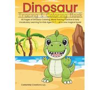 Dinosaur Tracing and Coloring Book