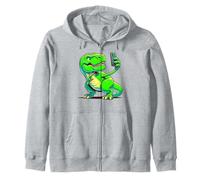 Dinosaur Trex Making Selfie Meme Dino Humorístico Niños y Adultos Sudadera con Capucha