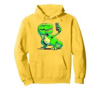 Dinosaur Trex Making Selfie Meme Dino Humorístico Niños y Adultos Sudadera con Capucha