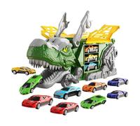 Dinosaur Truck 12 Mini Cars Double Track with Handle Kid's Dinosaur Truck