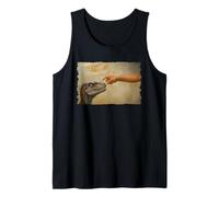 Dinosaur Velociraptor Evolution Creationism God Darwin Camiseta sin Mangas