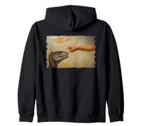 Dinosaur Velociraptor Evolution Creationism God Darwin Sudadera con Capucha