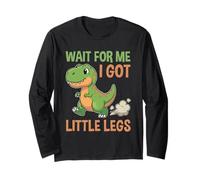 Dinosaur Wait for Me I Got Little Legs Manga Larga