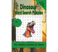 Dinosaur Word Search Puzzle: 50+ Puzzles Word Search Easy to Read about Dinosaur and More | 6x9 inches, 110 pages | Gift for Dinosaur & Jurassic Lover