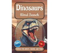 Dinosaur Word Search Puzzle Book: Word Searches with Easy to Read Print about Dinosaur, Hunting, Jurassic, and More | 6x9 inches, 110 pages | 50+ ... Vacations, Holidays and in your Spare Time