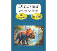 Dinosaur Word Search Puzzle Book: Word searches with easy to read print about dinosaur, prehistoric age, dinosaurs and more 6x9 inches 50+ puzzles gift for vacations and holidays