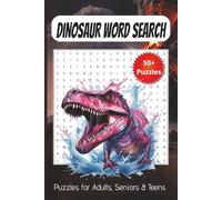 Dinosaur Word Search Puzzle Book: Word searches with easy to read print about Dinosaurs, paleontology, and more | 6 x 9 inches, 110 pages | 50+ puzzles Gift for vacations, holidays, and free times