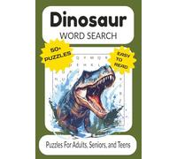 Dinosaur Word Search Puzzle Book: Word Searches With Easy to Read Print About Dinosaurs, The Jurassic Period, Fossils, and More | 6x9 Inches, 110 ... Gift for Vacations, Holidays and Free Time
