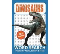 Dinosaur Word Search Puzzle Book: Word Searches with Easy to Read Print, Dinosaur names | 6x9 inches, 65 pages | 50+ Puzzles For Adults, Seniors & Teens