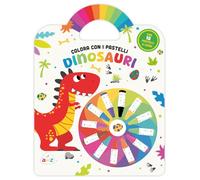 Dinosauri. Colora coi pastelli. Ediz. illustrata. Con 12 pastelli a cera (Sticker e coloring)