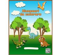 Dinosauri da Colorare per Bambini: Libro con 50 Immagini di Dinosauri Divertenti e Facili - Attività Creativa e Educativa dai 3 ai 6 anni: Libro da ... Anni - 50 Illustrazioni Semplici e Educative