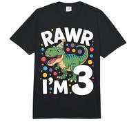 Dinosaurio 3er Cumpleaños Diversión 3 Años Niños Comfort Colors Adult Heavyweight T-Shirt