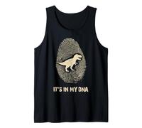 Dinosaurio ADN Huella Dactilar está en mi ADN Divertido fósil Camiseta sin Mangas