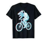 Dinosaurio Amante Bicicleta Diseño Auricular Arte Camiseta