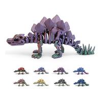 Dinosaurio Articulado Stegosaurus de Juguete. Dinosaurios Articulados en Movimiento en Impresión 3D. Decoración Habitacion. Muñecos y Figuras Articulados. Fósiles Dinosaurios Jurassic. Tamaño S