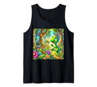 Dinosaurio Aventurero en una Jungla caprichosa Camiseta sin Mangas