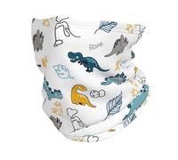 Dinosaurio Azul Polainas De Cuello Multifuncional Cuello Bufanda Cómodo Bufanda Facial para Ciclismo Caza Correr 30X26Cm