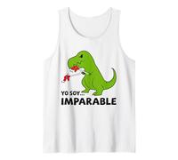 Dinosaurio de Juego de Palabras español T-Rex imparable Camiseta sin Mangas