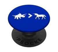 Dinosaurio Dino Superior Unicornio Humor Niños Feminismo PopSockets PopGrip Adhesivo