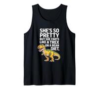 Dinosaurio Divertido Diciendo Que es Bonita Pero Pedos como Trex Camiseta sin Mangas