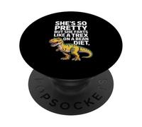Dinosaurio Divertido Diciendo Que es Bonita Pero Pedos como Trex PopSockets PopGrip Adhesivo