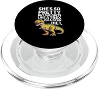 Dinosaurio Divertido Diciendo Que es Bonita Pero Pedos como Trex PopSockets PopGrip para MagSafe