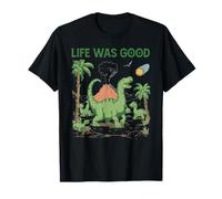 Dinosaurio Divertido y Vintage La Vida en meteoritos era un Buen Arte irónico Camiseta