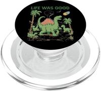 Dinosaurio Divertido y Vintage La Vida en meteoritos era un Buen Arte irónico PopSockets PopGrip para MagSafe